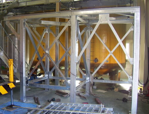 立架台 溶融亜鉛メッキ施工